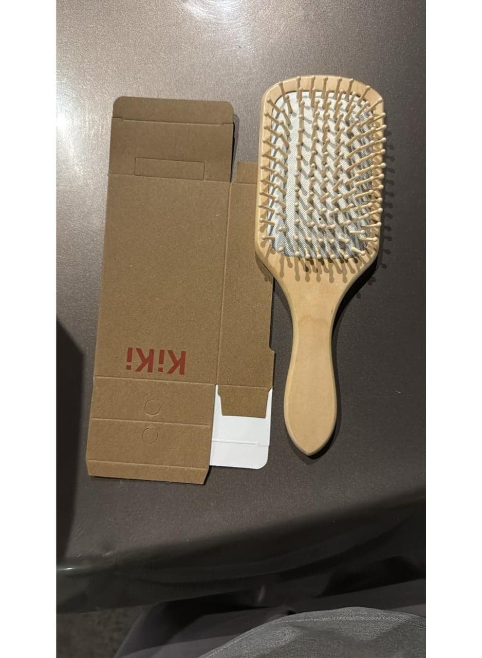 Hair Brush, Made of pure natural, no paint coating, massage the scalp while combing hair to promote blood circulation, prevent static electricity (1pcs) (٤)