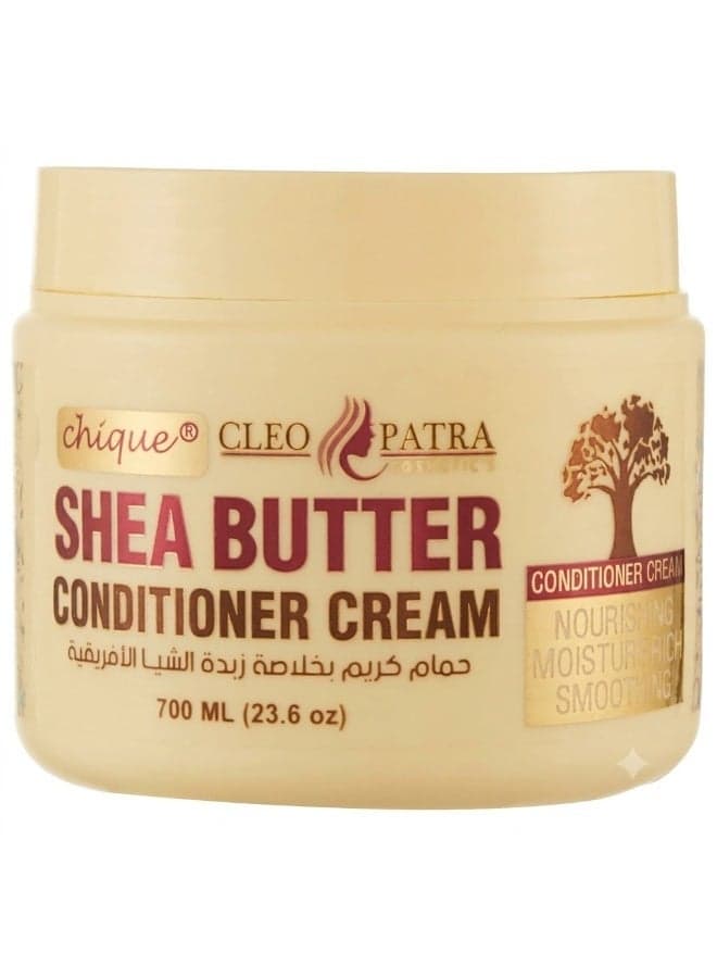 Cleopatra Deep Nourishing Conditioner Cream Mask with African Shea Butter - 700 ml Leave-In Treatment (٣)