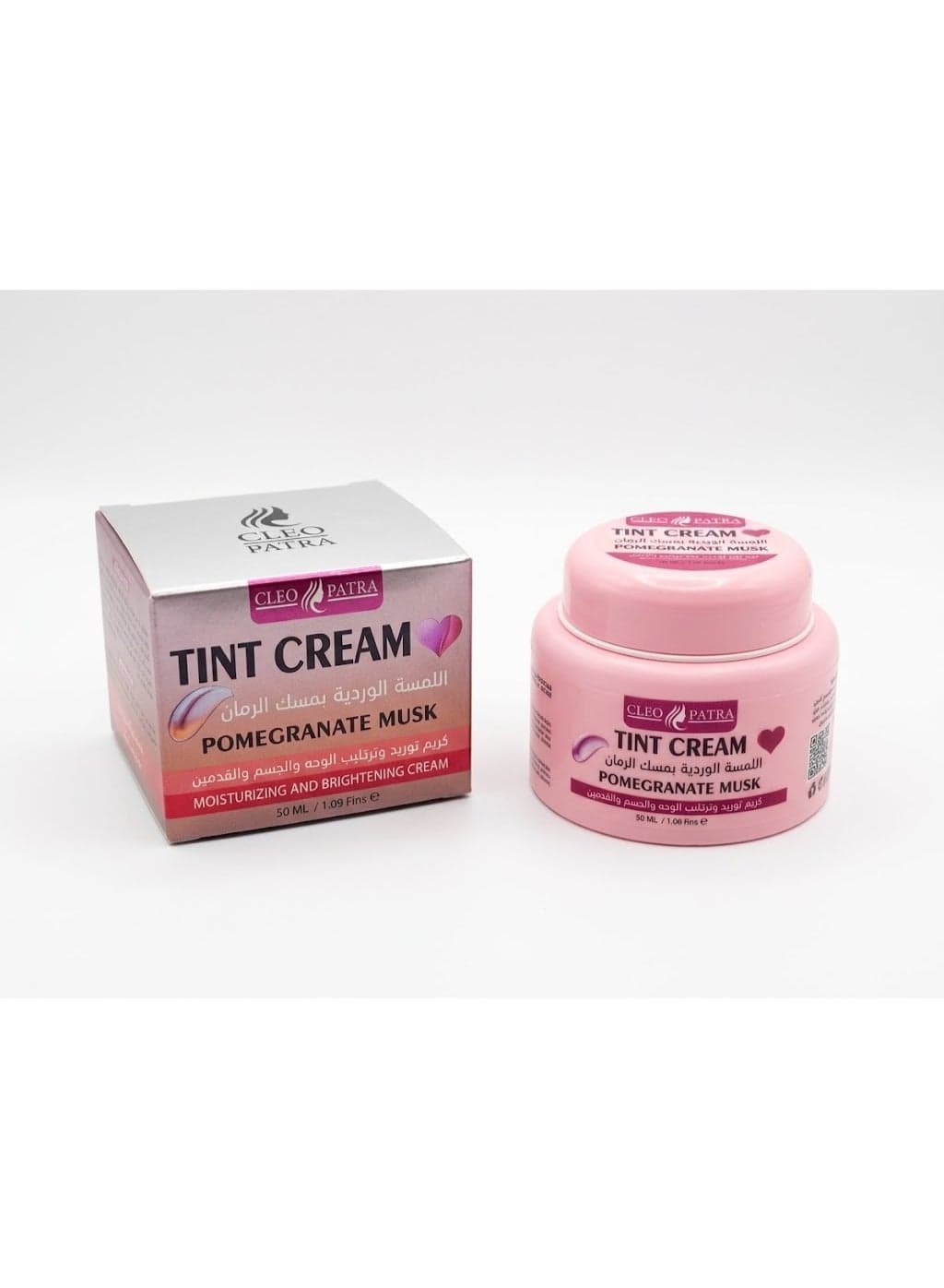 كريم تنت اللمسة الوردية بمسك الرمان لتوريد وترطيب الوجه والجسم والقدمين من كليوباترا - 50 مل Body Lotions & Creams (٢)