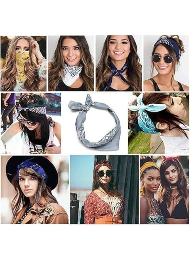 Bandana – Multipurpose Head Scarf, Neck Wrap, Face Cover & Handkerchief – Unisex Men's Accessories (١١)