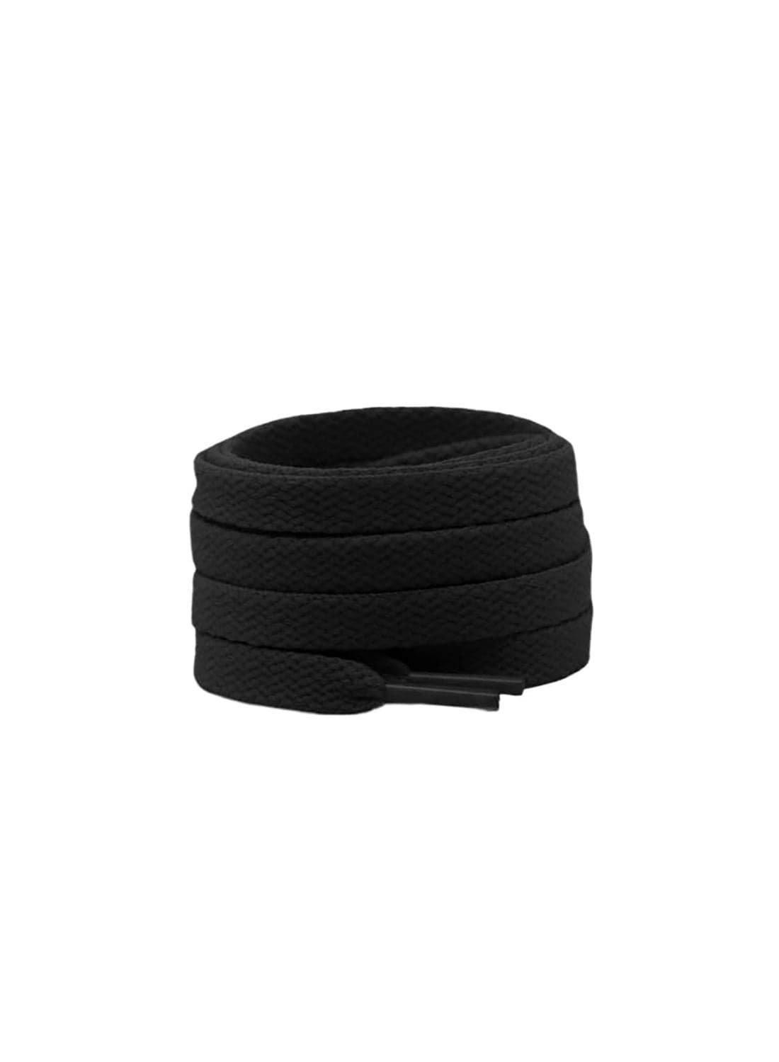 Flat Shoe Laces 4mm Thick - Durable Strong Hold for Daily Sports and Casual Shoes - Easy Fit and Secure Stability - 120cm - Black Shoelaces (٤)