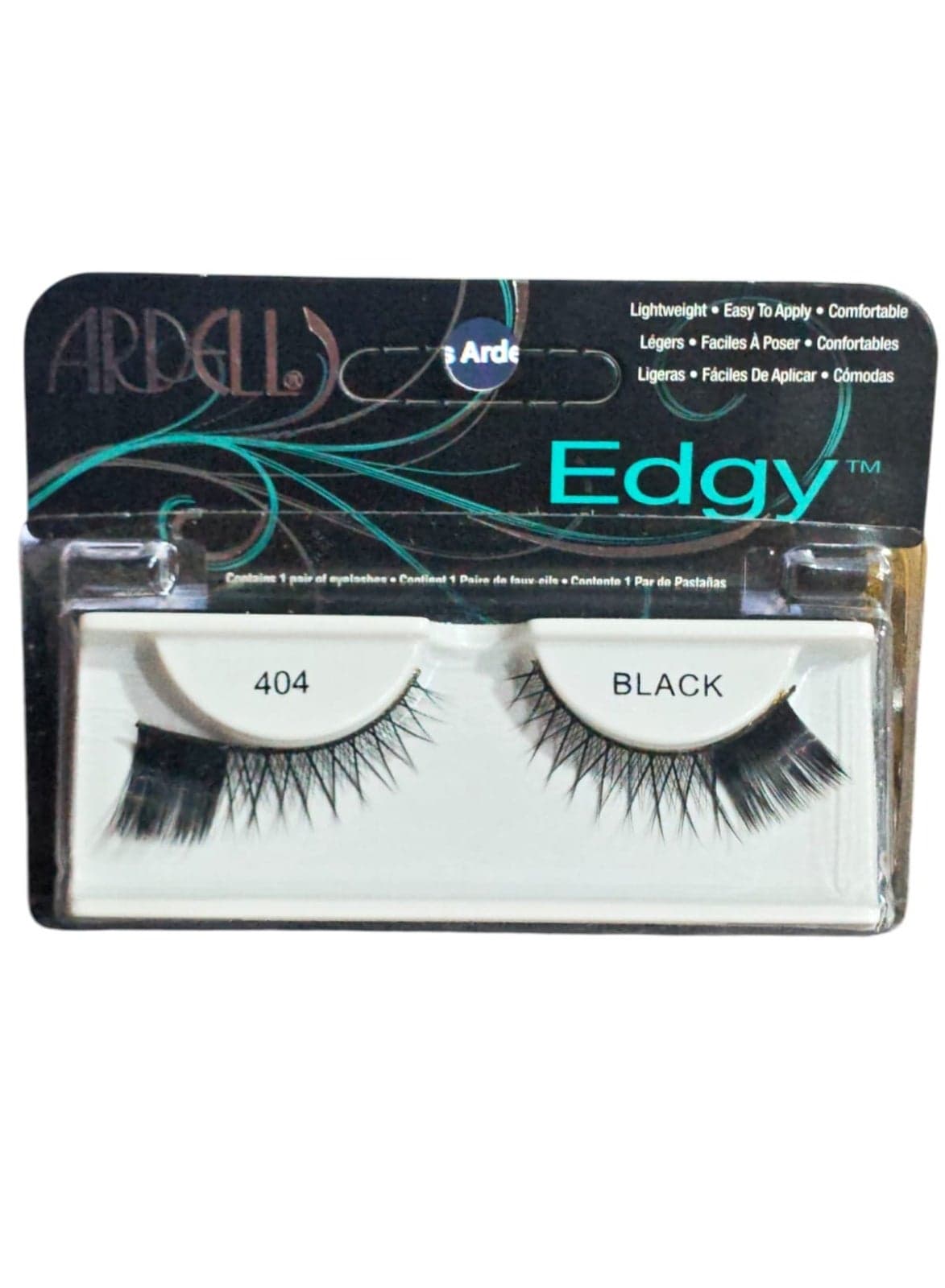 EDGY LASHES-404 BLACK FALSE EYELASHES