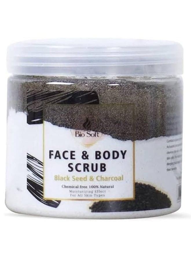 Face & Body Scrub Black Seed & Charcoal 500gm