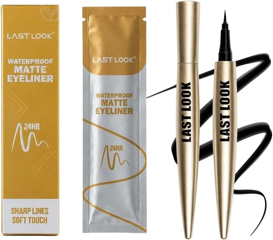 Last Look Waterproof Matte Eyeliner Black 24-Hour Wear Shade BLACK
