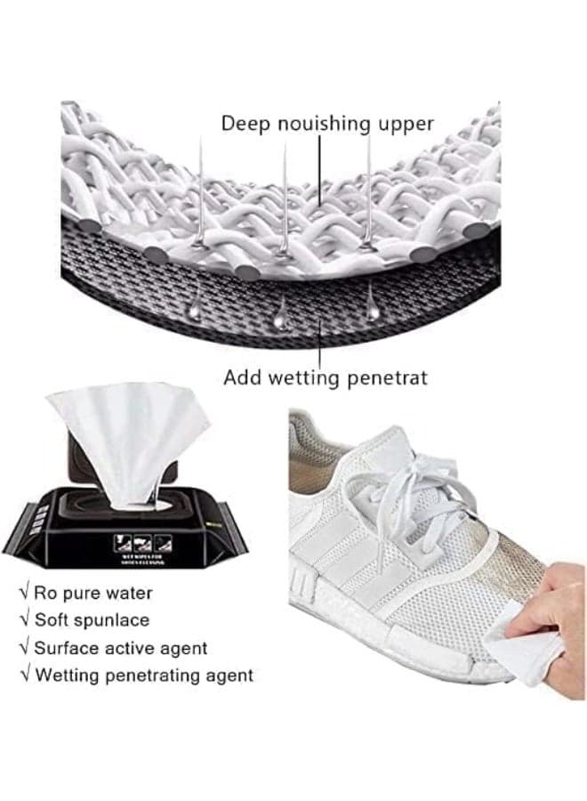 These shoe cleaning wet wipes are designed to quickly and easily clean shoes. Made with effective cleaning extracts, they help remove dirt and stains while keeping shoes looking fresh and clean. Bleach (3)