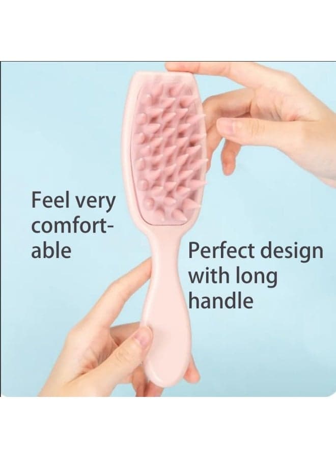 2 Silicone Hair Shampoo Brushes, Scalp Massager Brush, Scalp Cleansing and Exfoliating Brush, Hair Washing Tool for All Hair Types, Scalp Massager (٨)