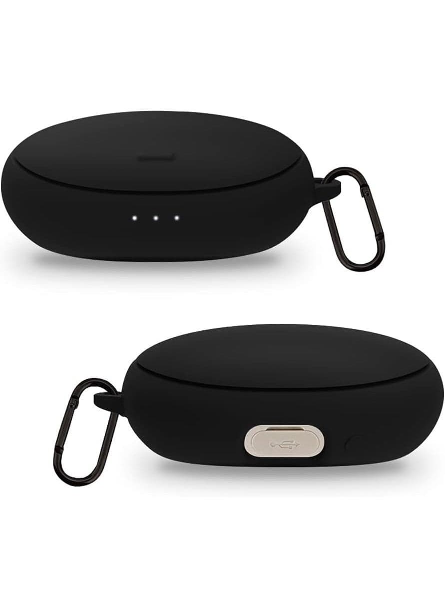 Fekra UAYH Silicone Case for Anker Soundcore Liberty 2 Pro, Protective Case Cover with Keychain Compatible with Anker Soundcore Liberty 2 Pro True Wireless Earbuds (Black) Headphone Cases (٤)