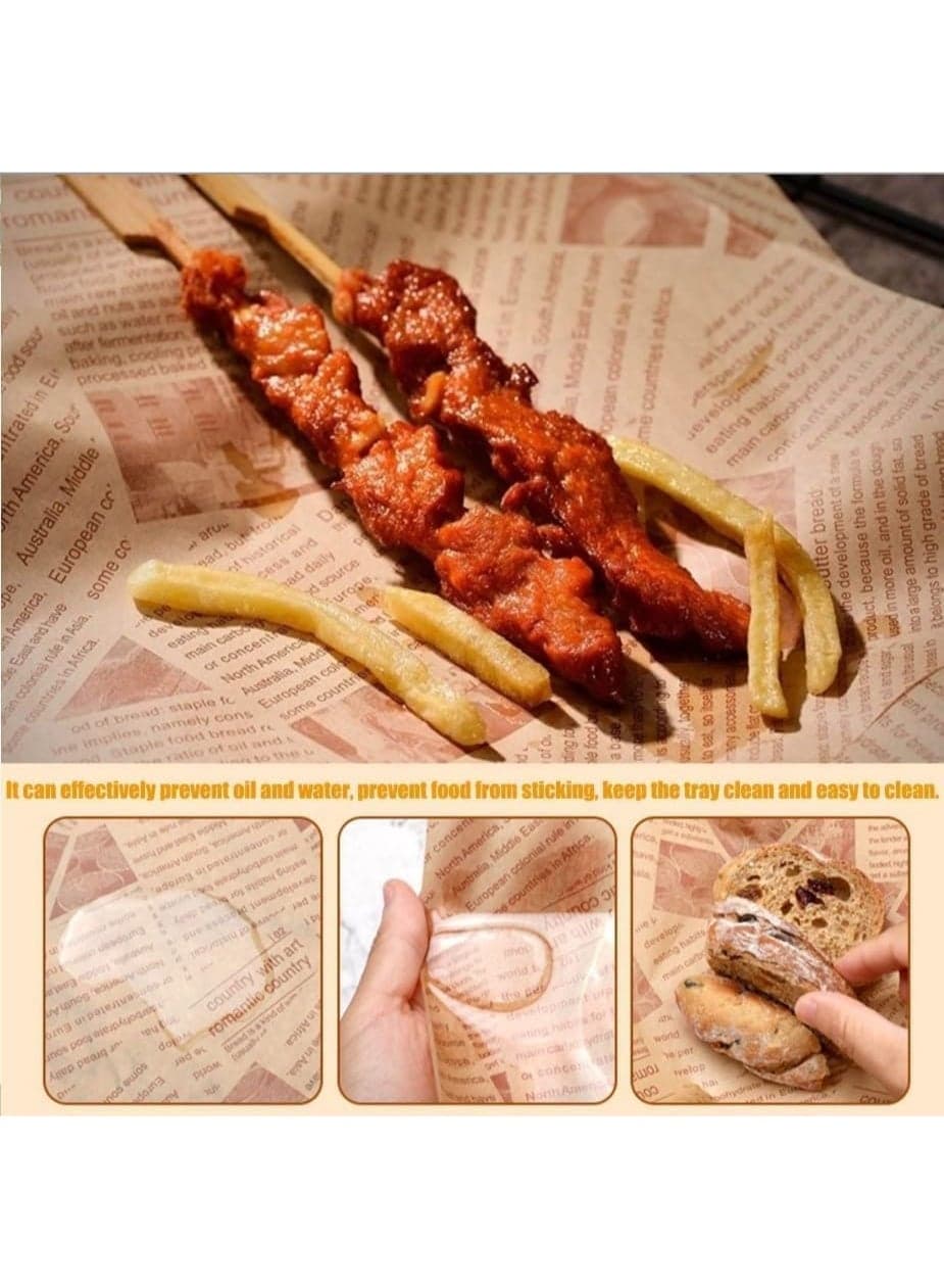 Non-stick, greaseproof baking paper, perfect for burgers, sandwiches, and cheese, suitable for baking, frying, and parties. Eco-friendly, ideal for burger, fries, and bread baskets10m. Baking & Cookie Sheets (٢)