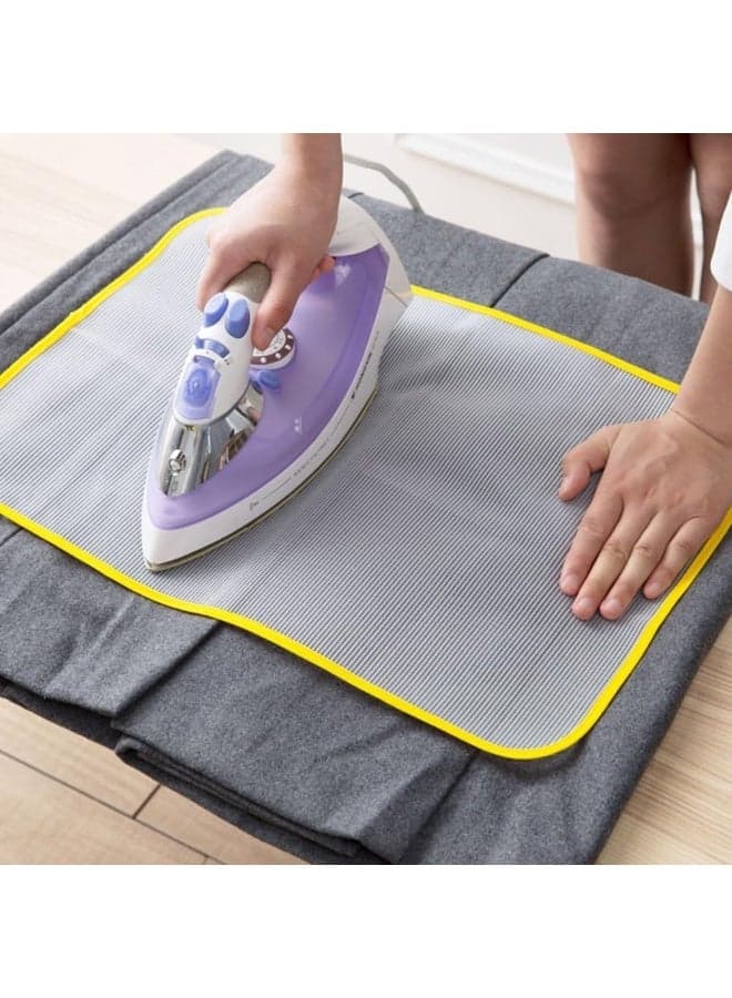 3pcs High Temperature Ironing Cloth - Heat-Resistant Mesh Pad for Safe Ironing, Reusable Protective Press Sheet for Clothes & Board, 40x60cm, Random Color Irons (٩)