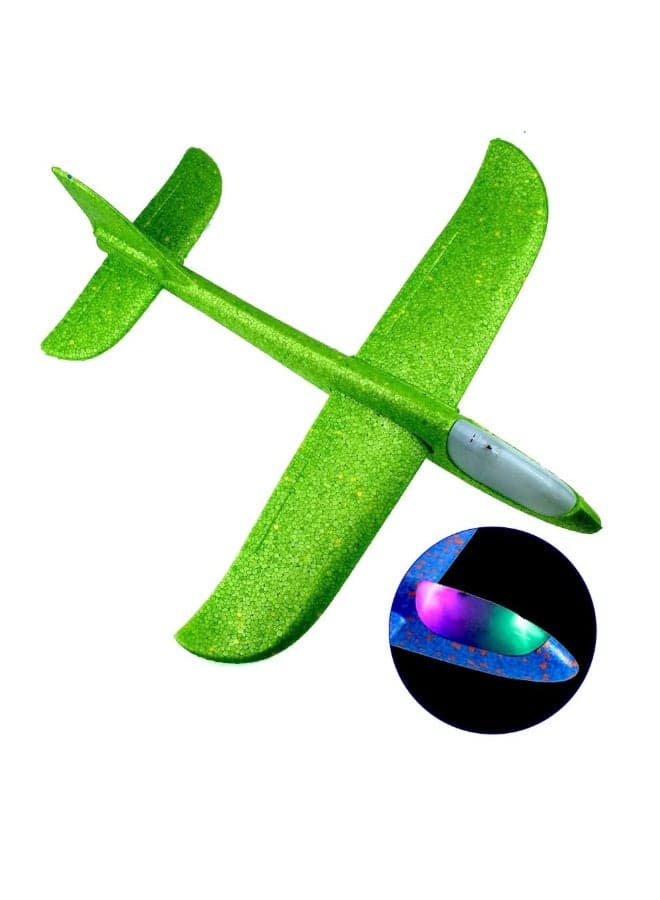 Kids Airplane Assembly Toy with LED Lights – Realistic Green Plane Building Kit for Skill Development Building Sets (٥)