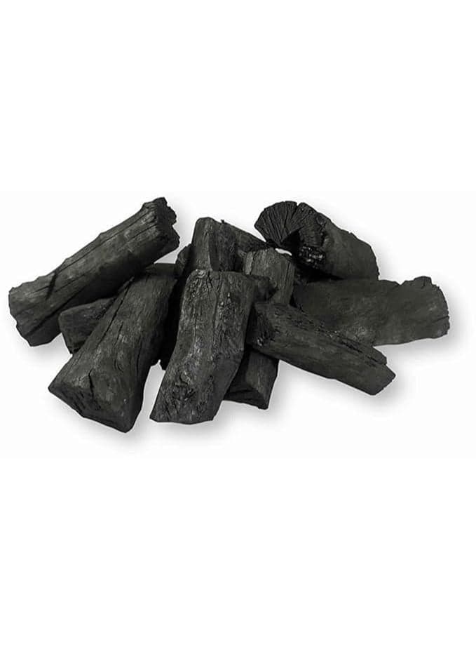 Multi-Purpose Natural Wood Charcoal Chunks for Grilling Gardening and Air Purification 1 kg Bag Charcoal, Fuel & Firestarters (٣)