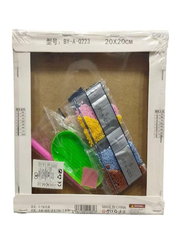 3D Diamond Painting Kit for Kids to Develop Concentration, Patience and Improve Hand-eye Coordination 20 x 20cm (Simpsons Family) Drawing & Painting Supplies (٢)