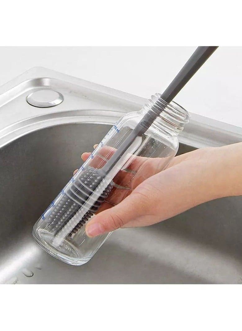 Silicone Bottle Cleaning Brush with Long Handle – Deep & Scratch-Free Cleaning Seasoning Tools (٢)