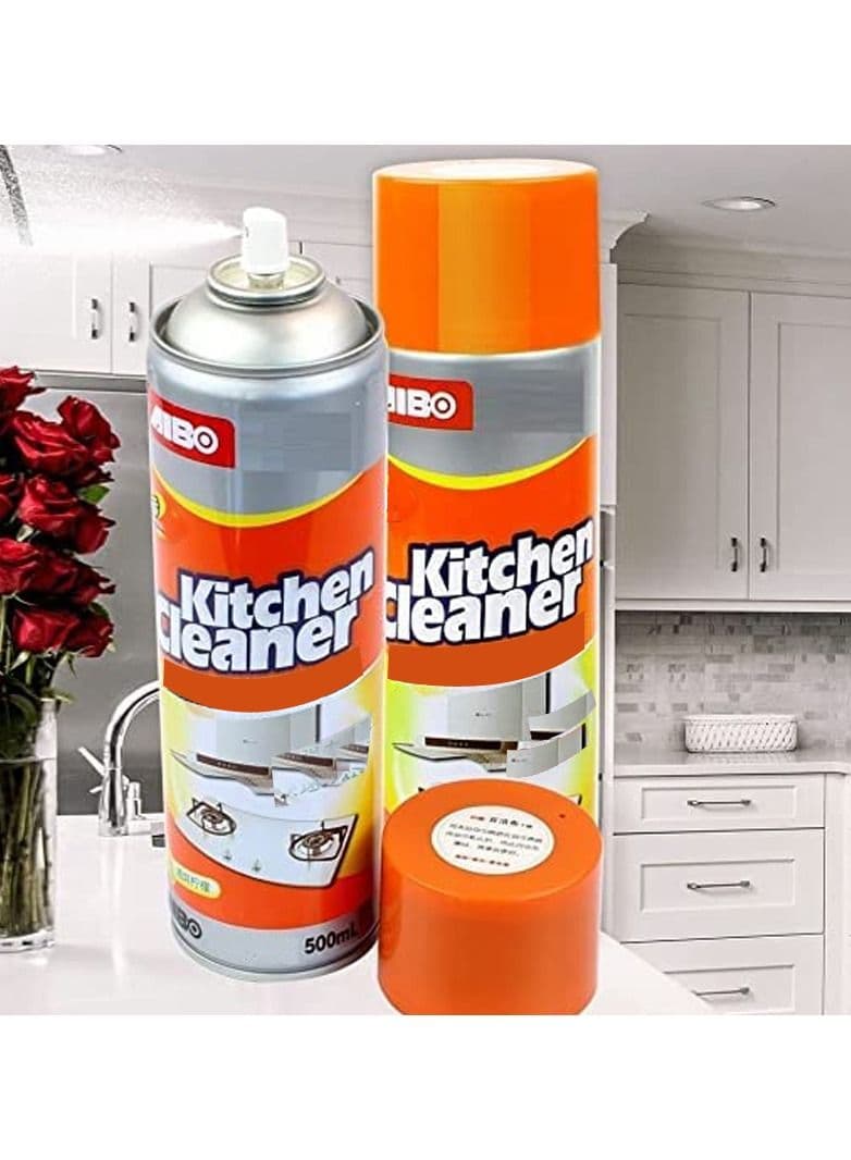 Magic Mart Multi-Purpose Foam Cleaner Kitchen Cleaner Spray Grease Stain Remover 500ml Oil Stain Kitchen Cleaner With Fragrance Removes Unwanted Stains Spray Bottles (٣)