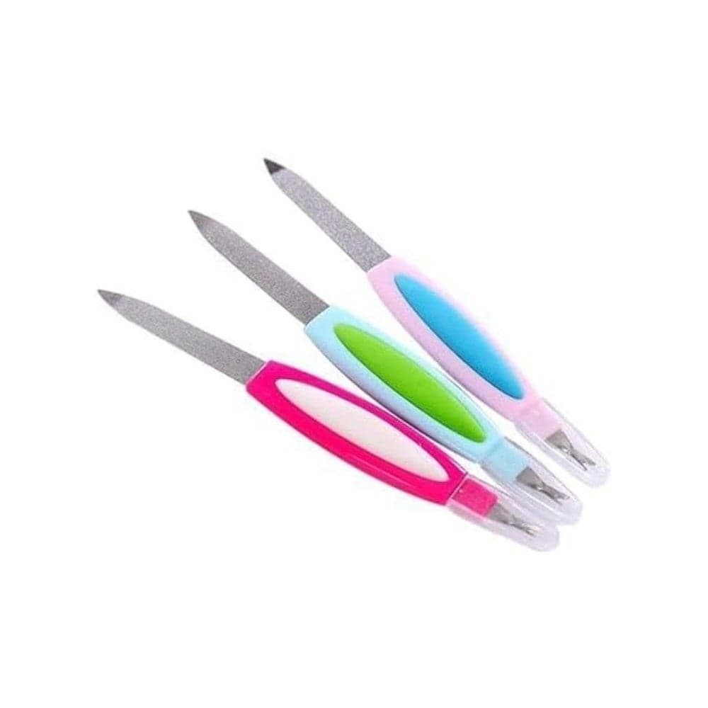 Professional Double-Sided Nail File with Trimmer – Cuticle Pusher, Dead Skin Cutter & Nail Protector for Manicure & Pedicure – Nail Care Tool for Salon & Home Use Makeup Tools & Accessories (٣)