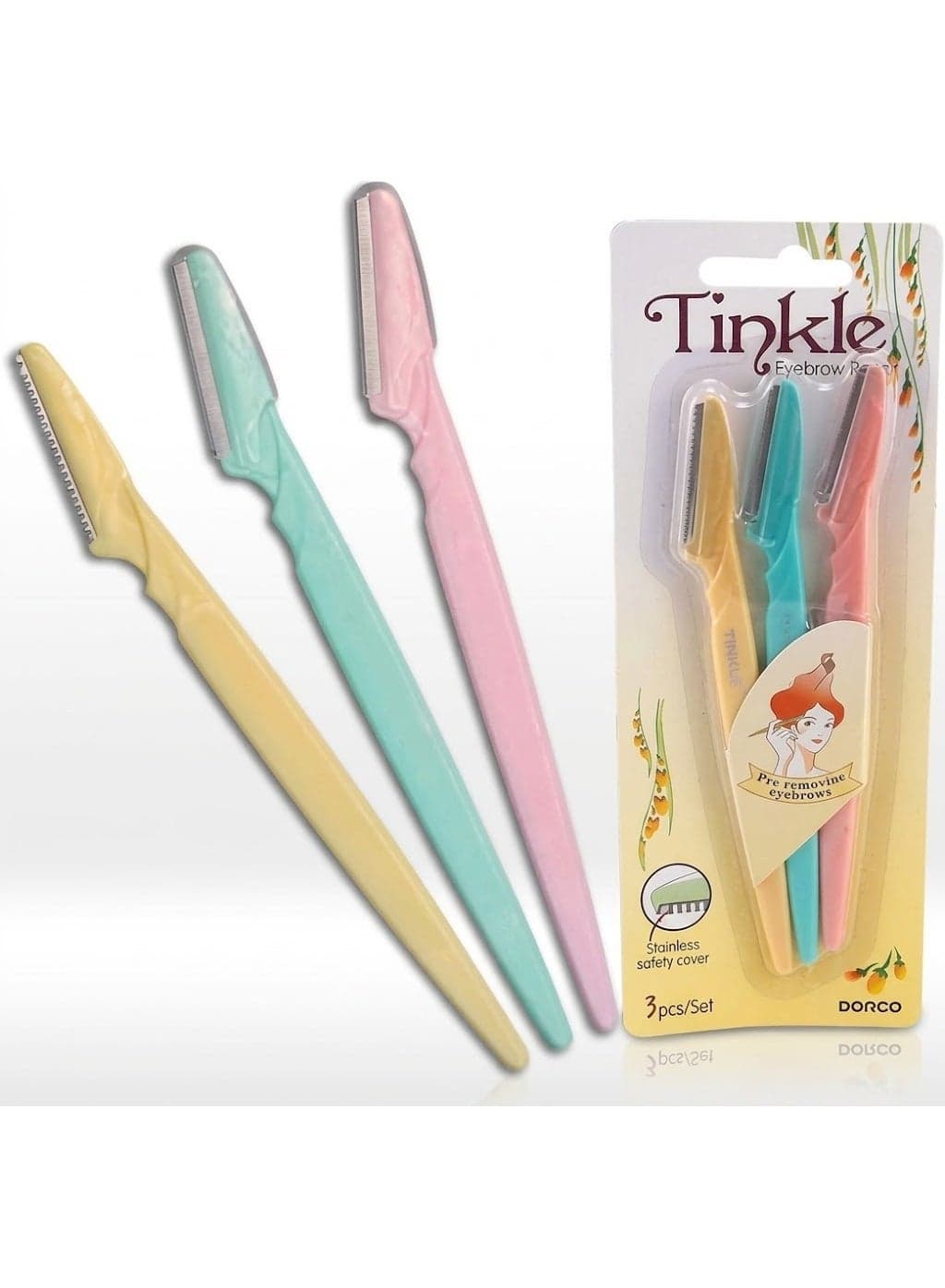 Tinkle Women's Facial Razor – 3 Blades Personal Care