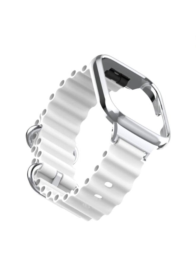 cean Strap Compatible with Xiaomi Redmi 3 Lite/Redmi Watch 3 Active, Adjustable Silicone Strap with Metal Buckle, Band With Frame Metal Women Men Replacement Strap (White) Smartwatch Bands (٣)