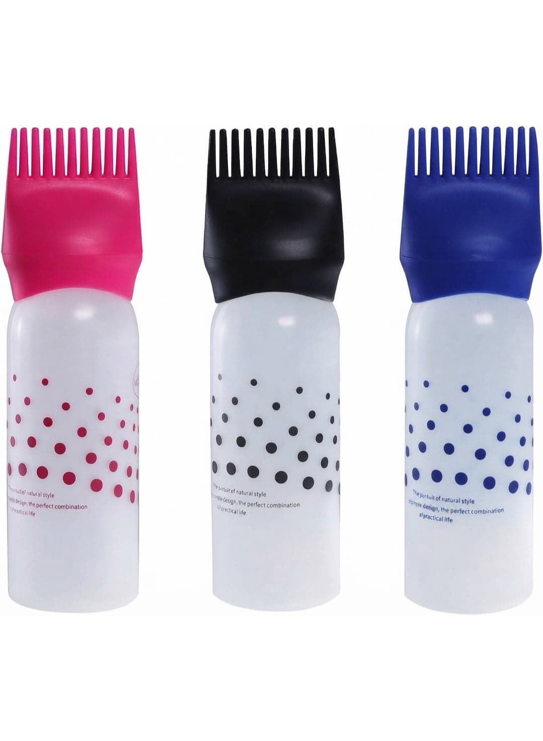 Root Comb Applicator Bottle - Applicator Bottle for Hair Dye and Hair Oil Applicator with Graduated Scale (multicolor) Hair Care Accessories (9)