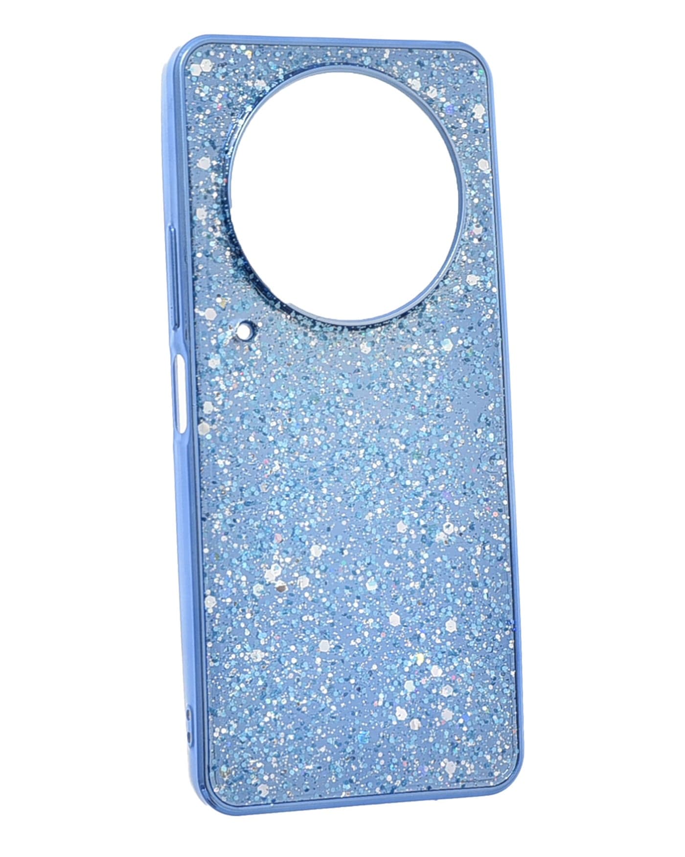 Glitter Plastic Phone Case for Xiaomi Redmi A3 - Blue