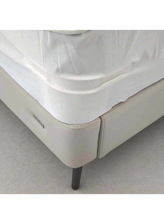 Lock Sheet Holders Set, 4 Pack Bed Sheet Holder to Keep Sheets Firm & Tight, Heavy Duty Bed Sheet Corner Fastener Fits All Mattress, Easy Installation (White) (٣)