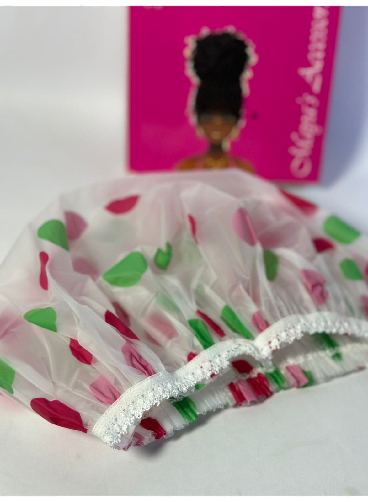 maya accessories Shower Cap Hair Cover - Waterproof and Reusable - Plastic Shower