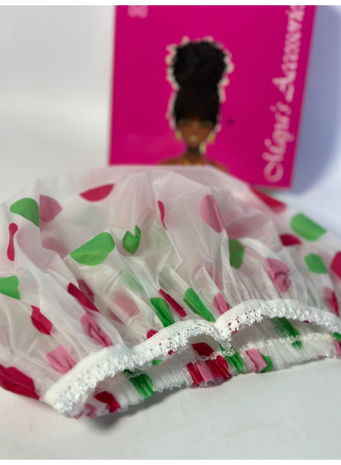 maya accessories Shower Cap Hair Cover - Waterproof and Reusable - Plastic Shower (4)