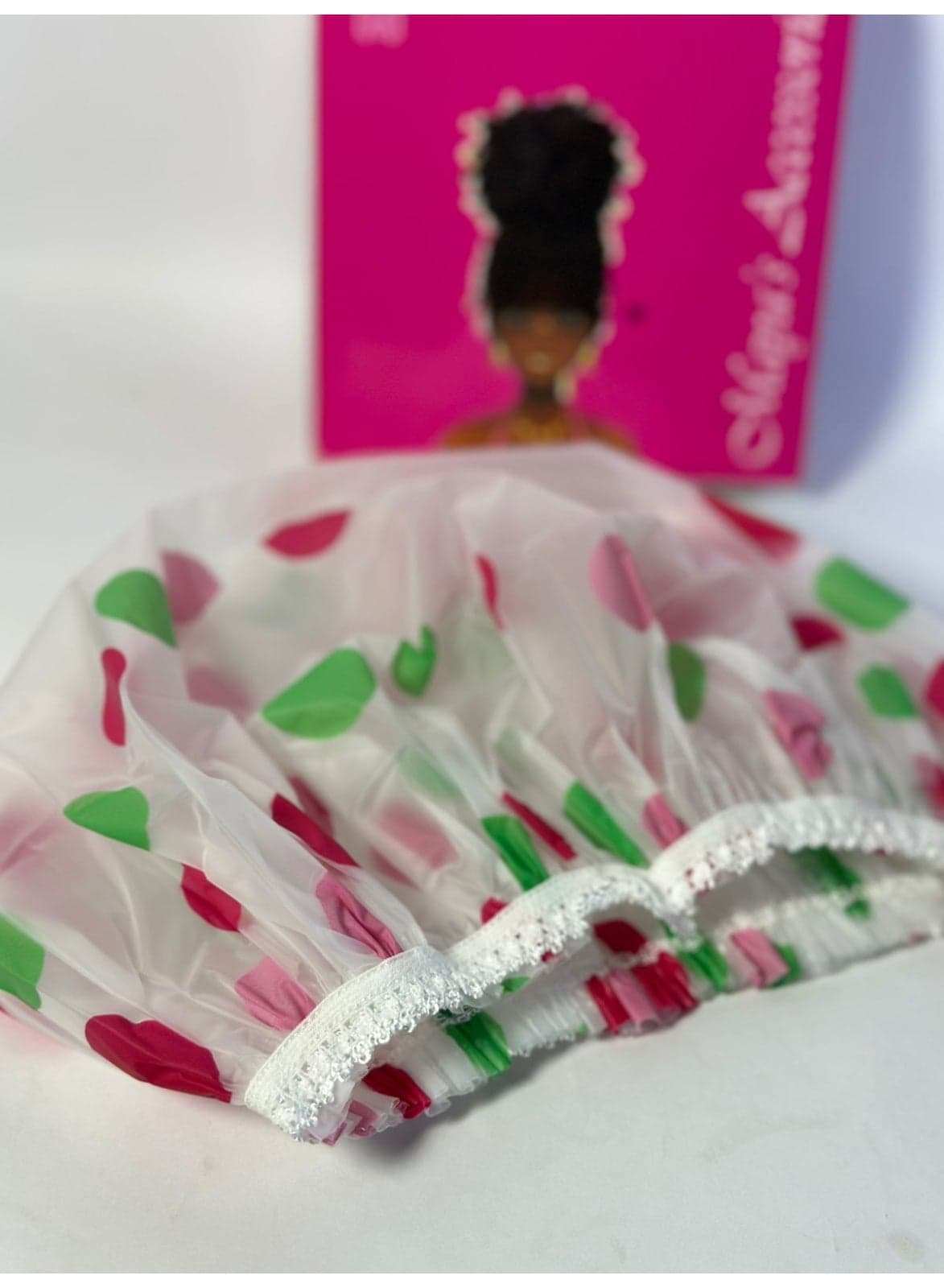 maya accessories Shower Cap Hair Cover - Waterproof and Reusable - Plastic Shower (3)