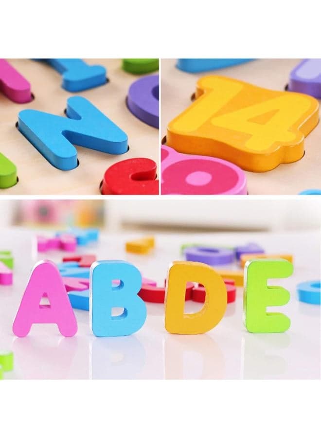 Wooden ABC & Number Puzzle – 26 Pieces Jigsaw Puzzles (3)