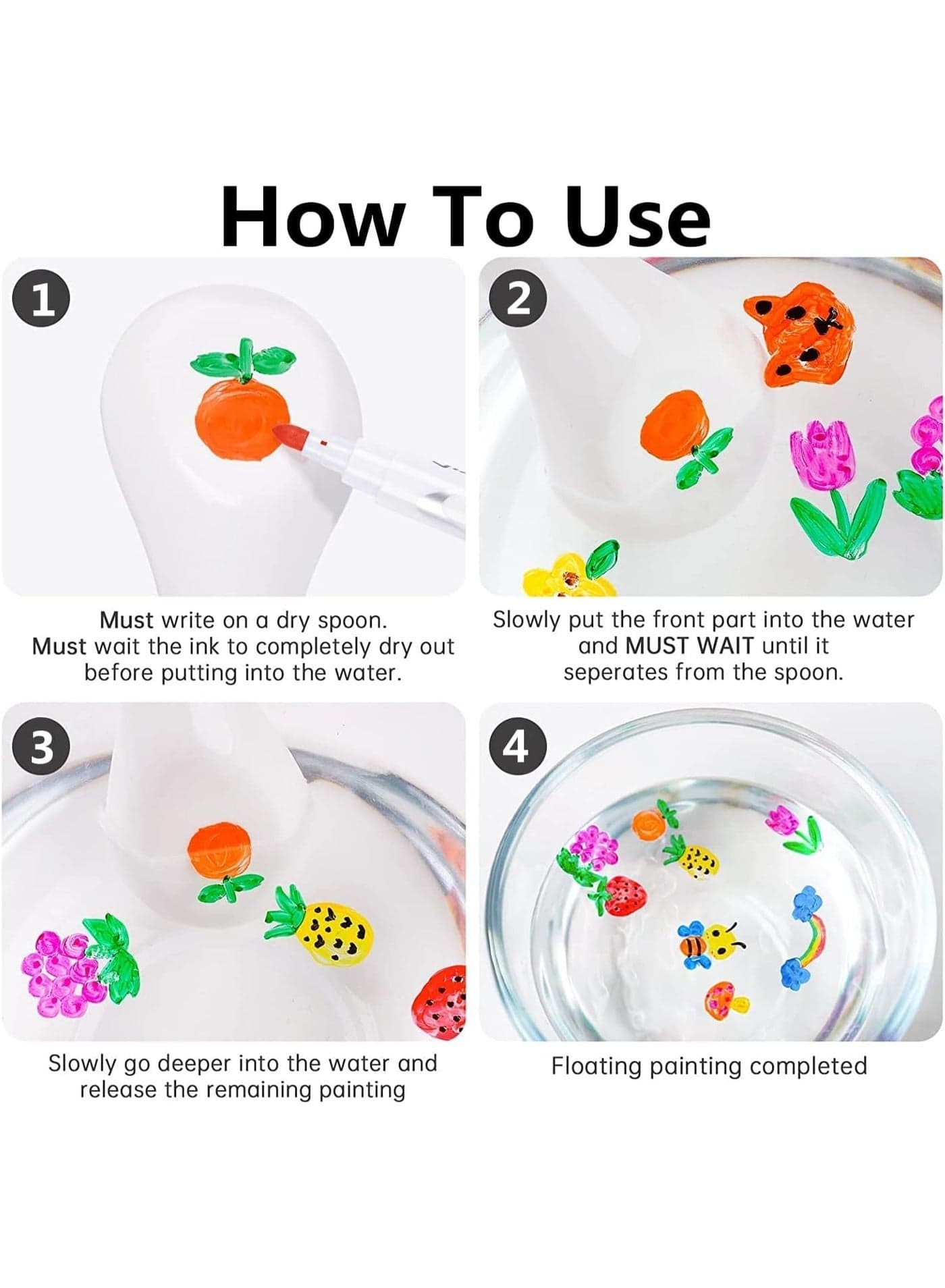 12-Color Magical Water Painting Pen Set, Floating Ink Drawing Craft Kit for Kids, Creative Art & Fun Activity Toy for Boys & Girls Basic & Life Skills Toys (6)