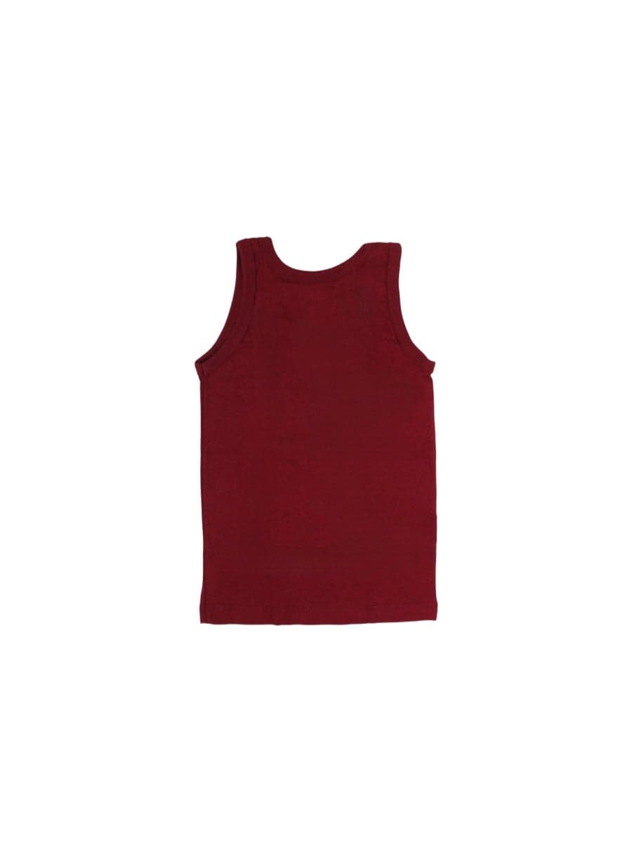 Boys Cotton Sleeveless Undershirt – Marron Boys' Clothing (3)