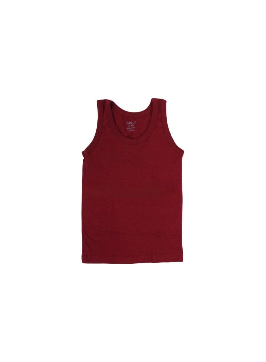 Boys Cotton Sleeveless Undershirt – Marron Boys' Clothing
