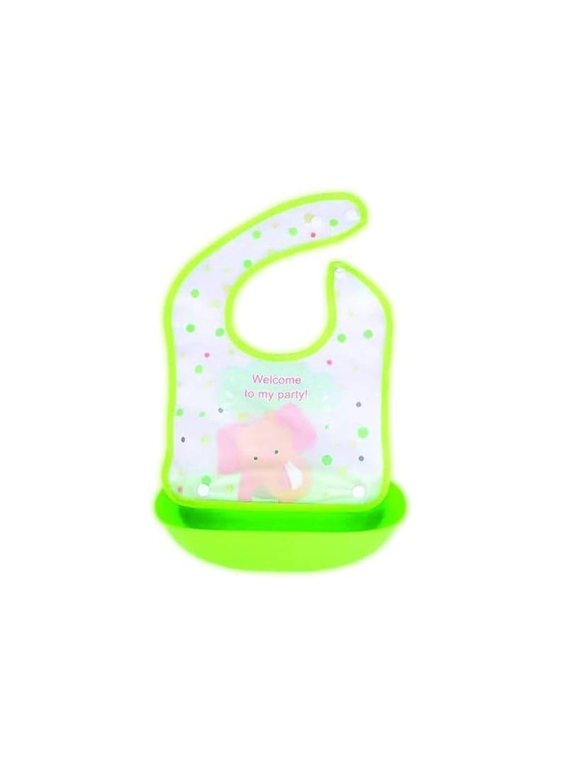 Baby Silicone Bib with Food Catcher Pocket – Practical Green Design