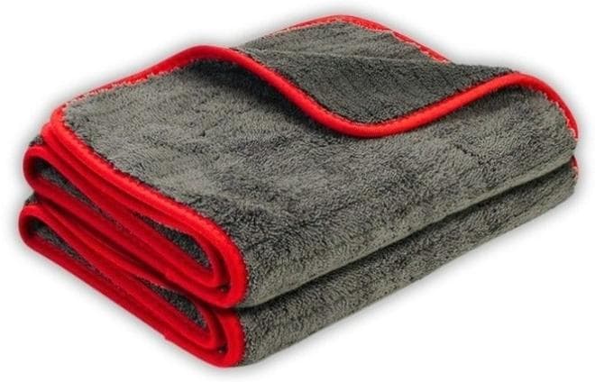 Ultra Thick Microfiber Towel - 1200 GSM - Super Absorbent, Lint Free & Scratch Free - Multi-Purpose - For Car, Home & Office - Grey - (40*40cm) Cleaning Cloths