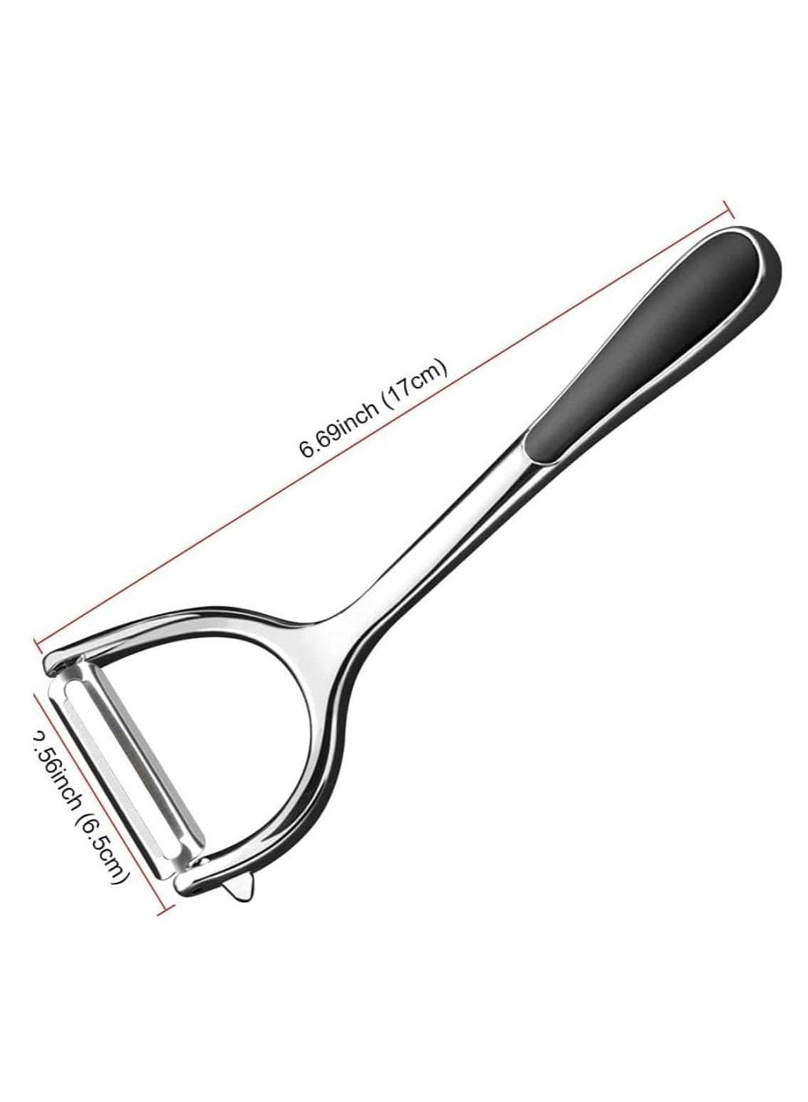 Potato peeler stainless steel Y-shape with non slip handle and built in potato eye removar (6)