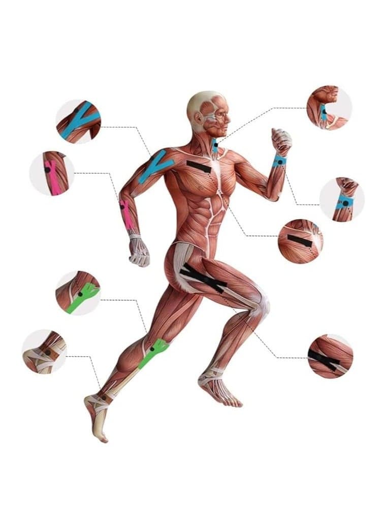 Muscle Sticker Professional Athlete Adhesive Strain Injury Bandage Tape Kinesio Tape (٤)