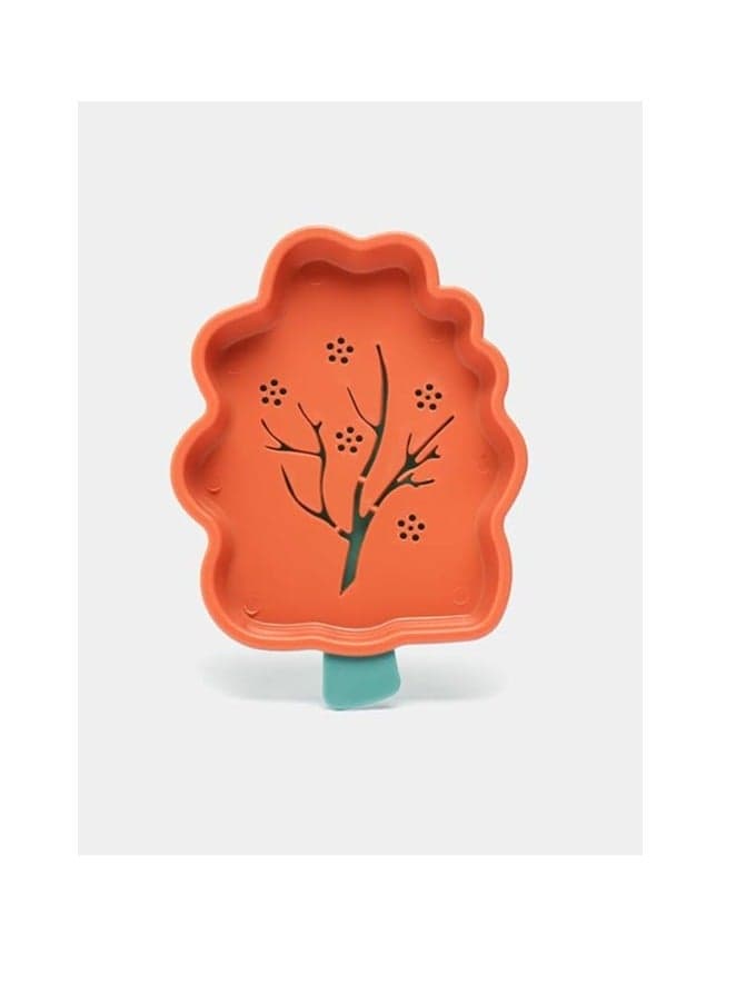 Leaf Shape Soap Holder Non Slip Soap Stand Case Soap Dish 2pcs Multicolor (٤)