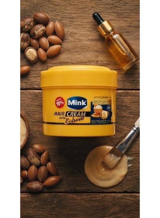 Mink Hair Cream Balsam Honey, Argan and Wheat Germ Oils - 200 ml (Packaging may vary) Creams, Gels & Lotions (5)