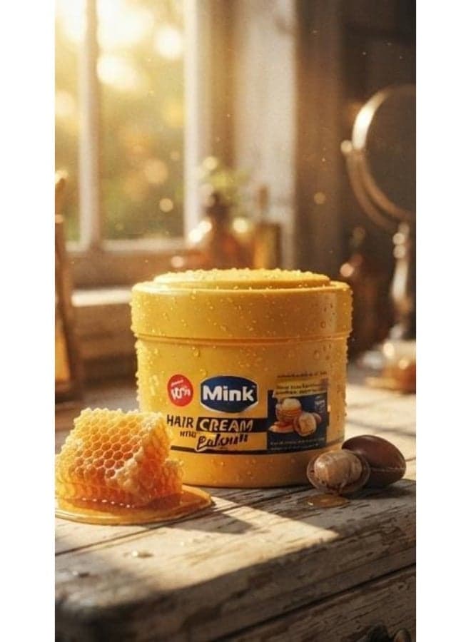 Mink Hair Cream Balsam Honey, Argan and Wheat Germ Oils - 200 ml (Packaging may vary) Creams, Gels & Lotions (4)