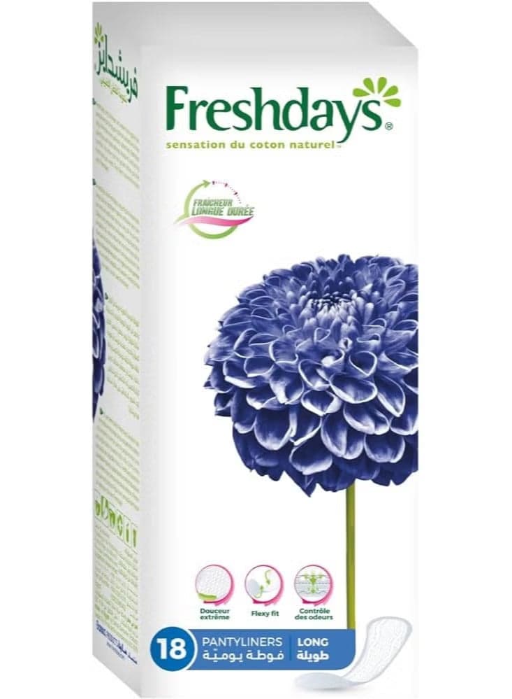Freshdays Pantyliners Long 18 Pads Sanitary Napkins
