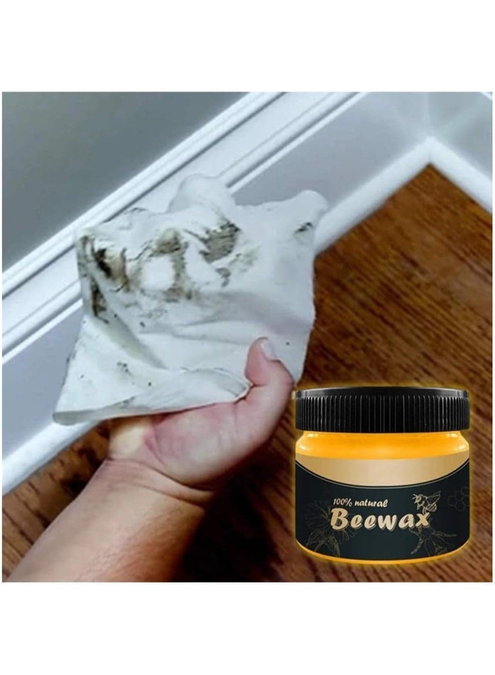 Altrina Wood Spice Wax - Traditional Honey Polish for Wood and Furniture, Multi-Purpose Cleaning and Polishing, Non-Toxic, for Furniture Beautification and Protection, 1 Piece Car Polishes