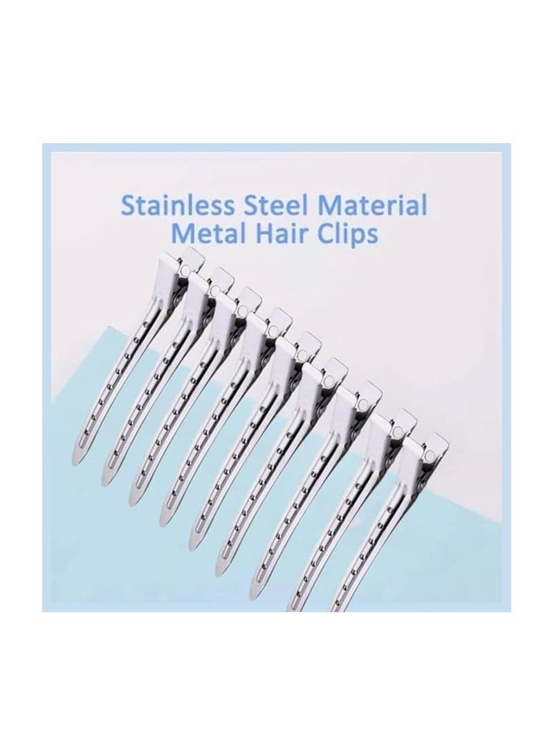 Metal Hair Styling Clips - 12 Pieces - Strong Hold (4)