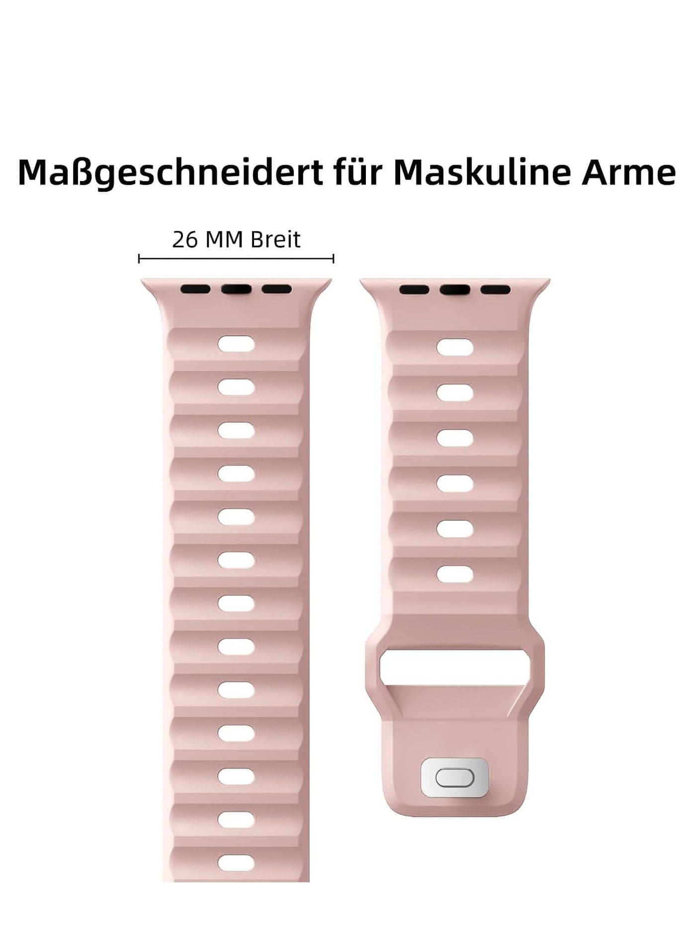 Sport Bands Compatible with Apple Watch Ultra 2/Ultra Band 49mm 45mm 44mm 42mm for Men, Soft Silicone Wristbands Waterproof Replacement Strap for iWatch Series 9 8 7 6 5 4 3 2 1 SE SE2 Smartwatch Bands (4)