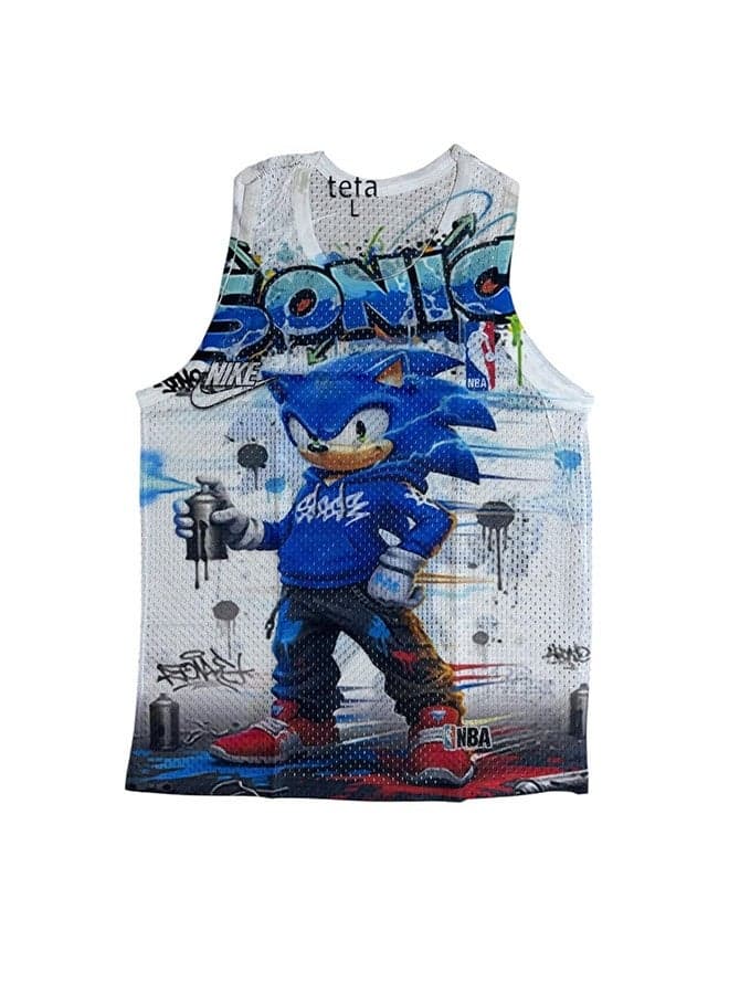 Front Printed Sportive Tank Top 2 Boys' Tops & Tees
