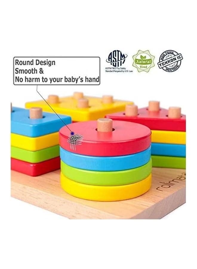 Toddler Toys Boys Girls Wooden Educational Toys Baby Gyms & Playmats (٢)
