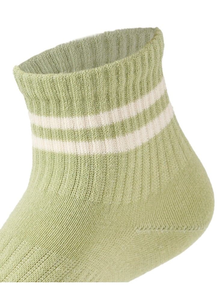 Kids Girl Set Of 3 Cotton Lycra Stripped L-Shape Socks Multicolor 2 (5)