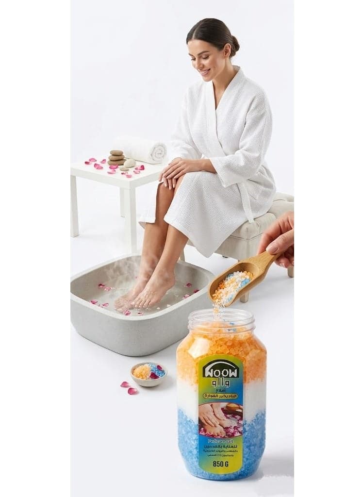 Pedicure salt for removing dead skin and lightening the feet Bath Salts & Soaks (٢)