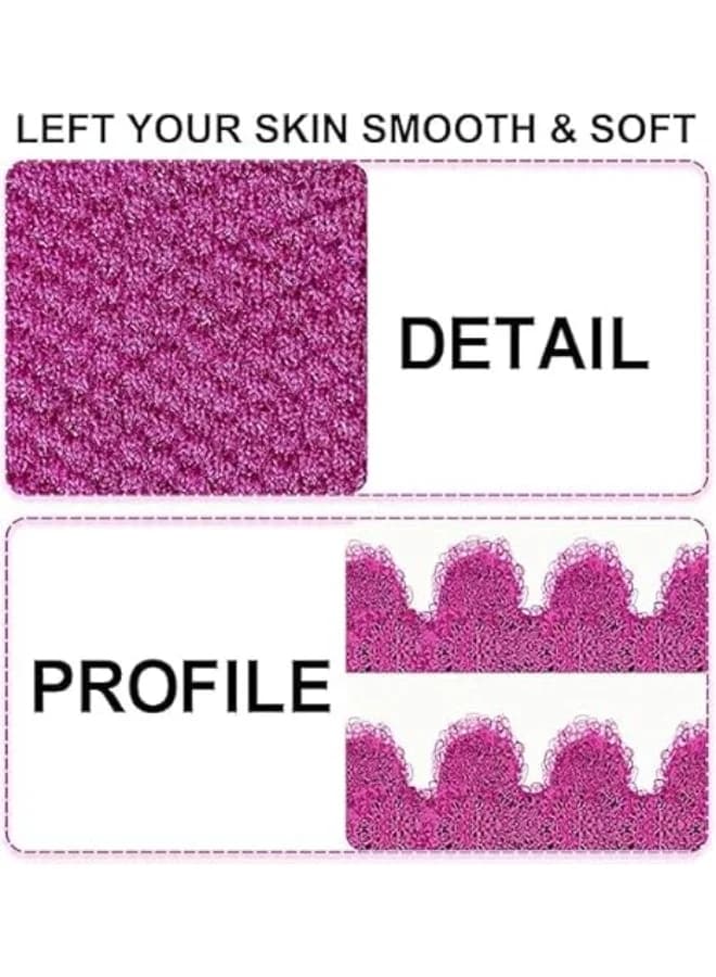 1 Pair Exfoliating Body Scrub Gloves in Random Colors Deep Cleansing Dual Texture Gloves for Shower Gently Removes Dead Skin Cells Ideal for Smooth and Healthy Skin Care Routine Bath Gloves (٦)