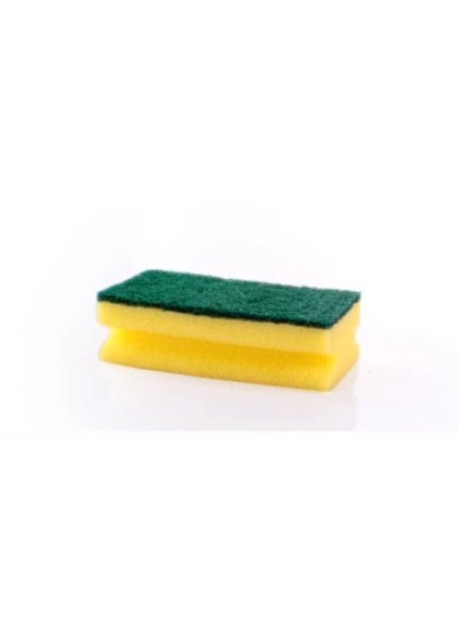 Scrub loofah with sponge, 4 cm, 1 piece, 6221999111834 Household Cleaning Sponges