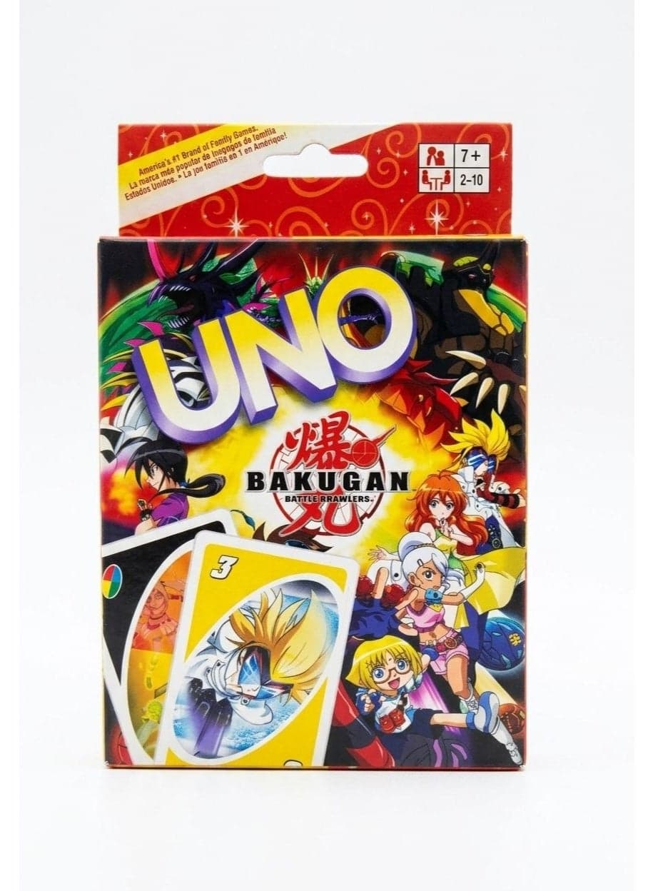 UNO Bakugan Battle Brawlers Card Game for 2-10 Players, Ages 7+