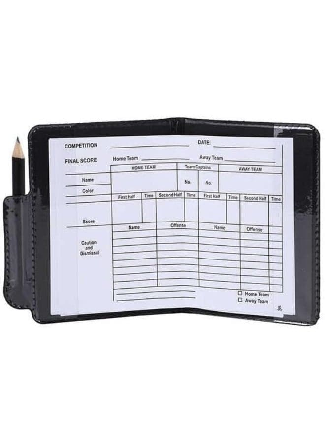Professional football referee card set - includes red and yellow cards, scoreboard, and pencil - suitable for football matches and team sports - multi-colored (٣)